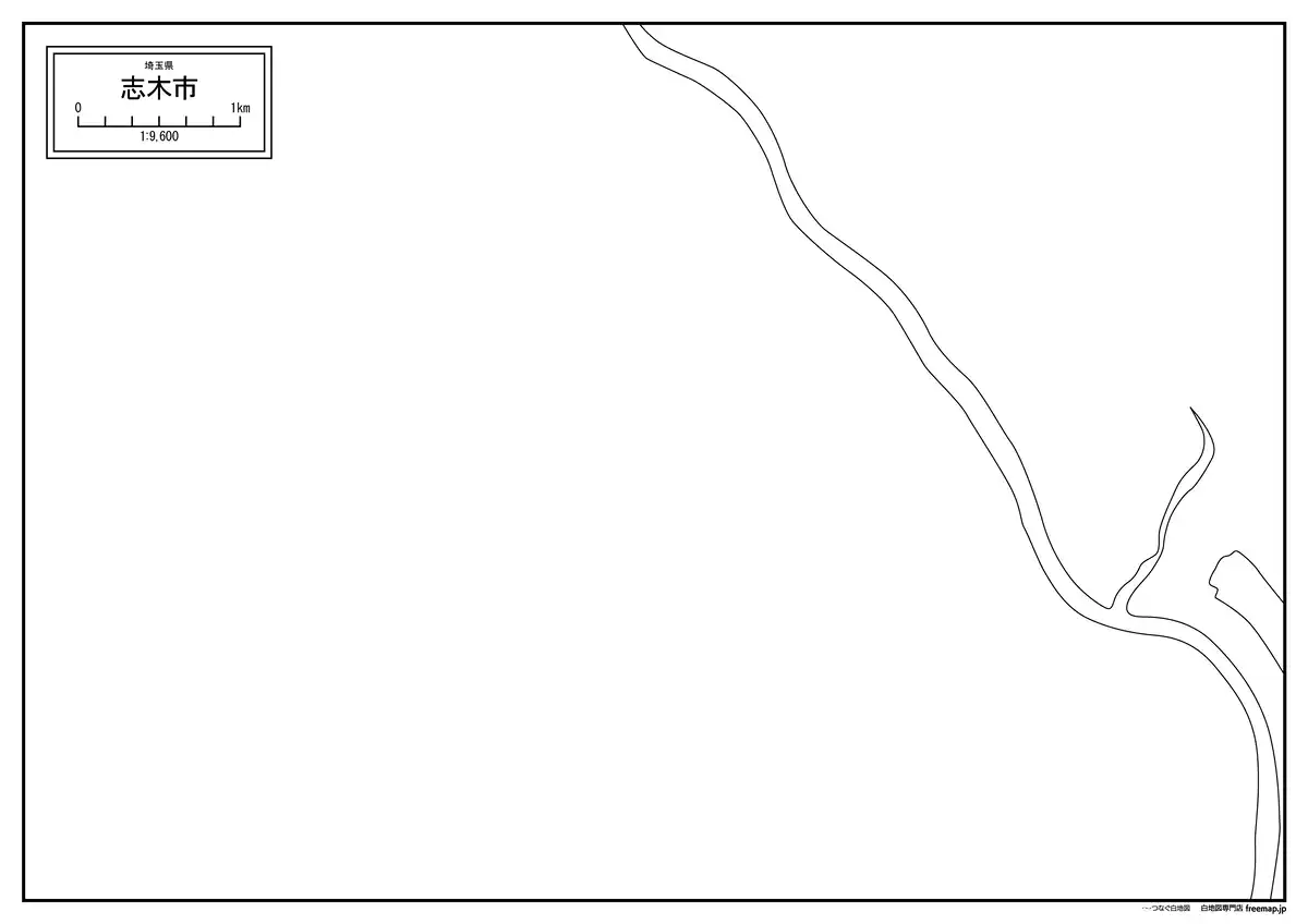 海岸線、川や池のみ記載