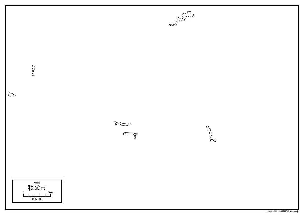 海岸線や川・池のみ記載