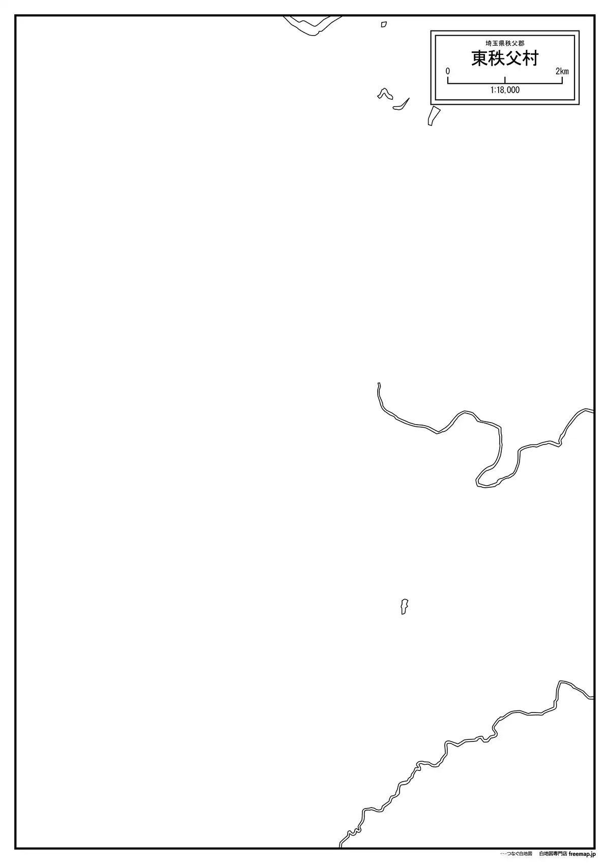 海岸線、川や池のみ記載