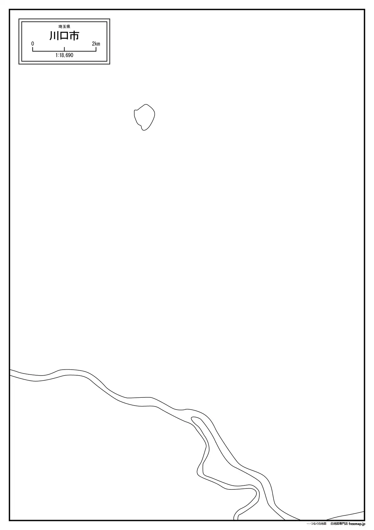 海岸線や川・池のみ記載
