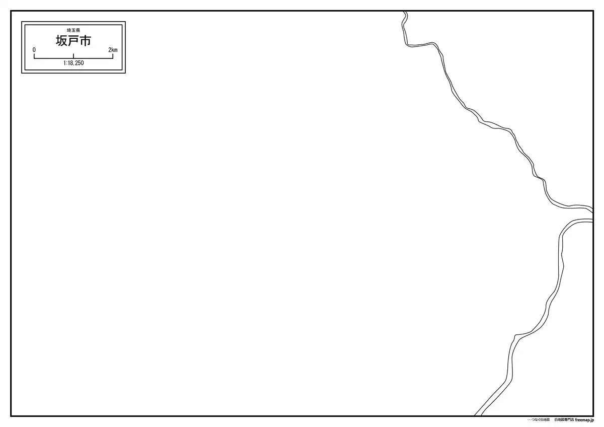 海岸線、川や池のみ記載