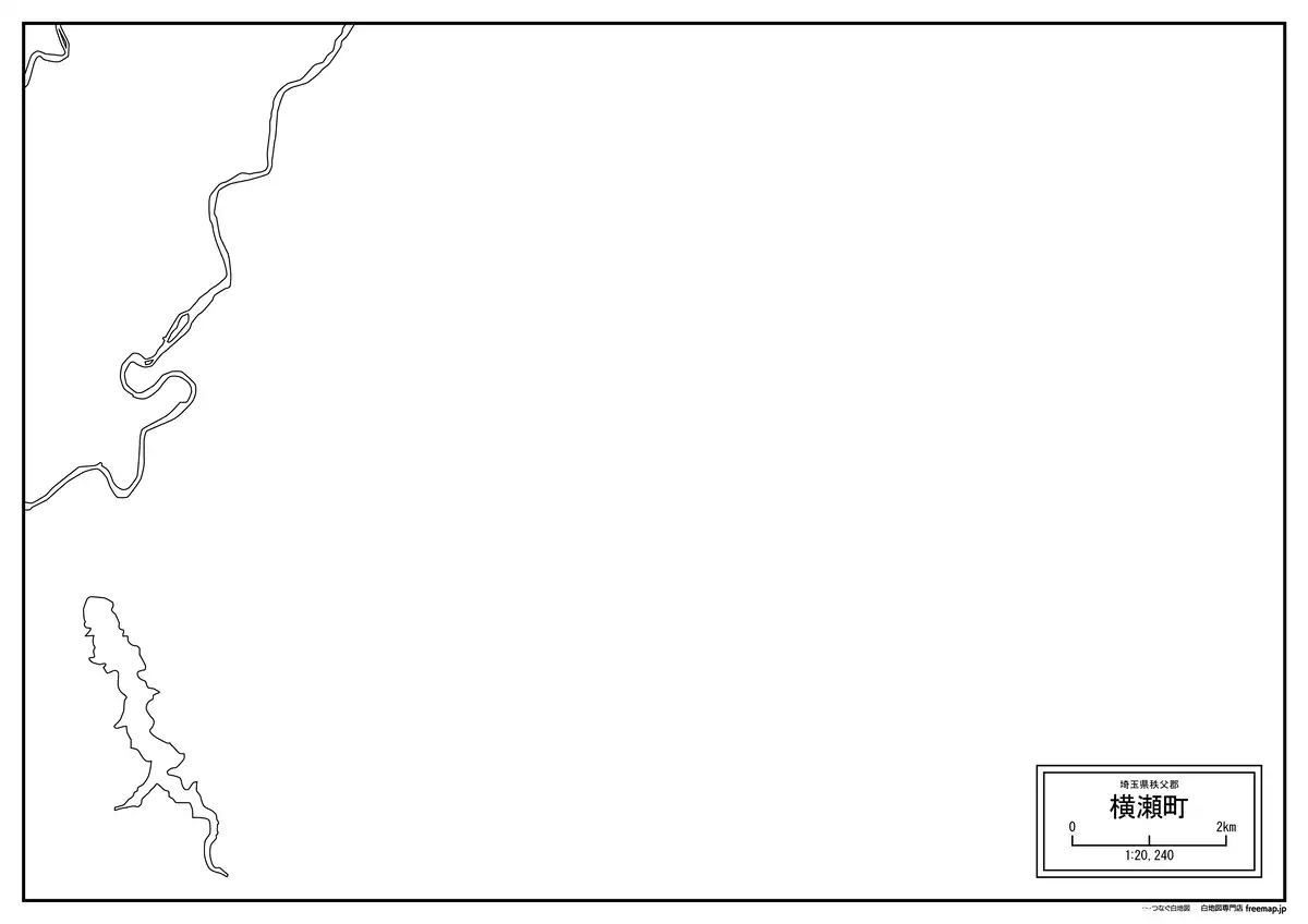 海岸線、川や池のみ記載