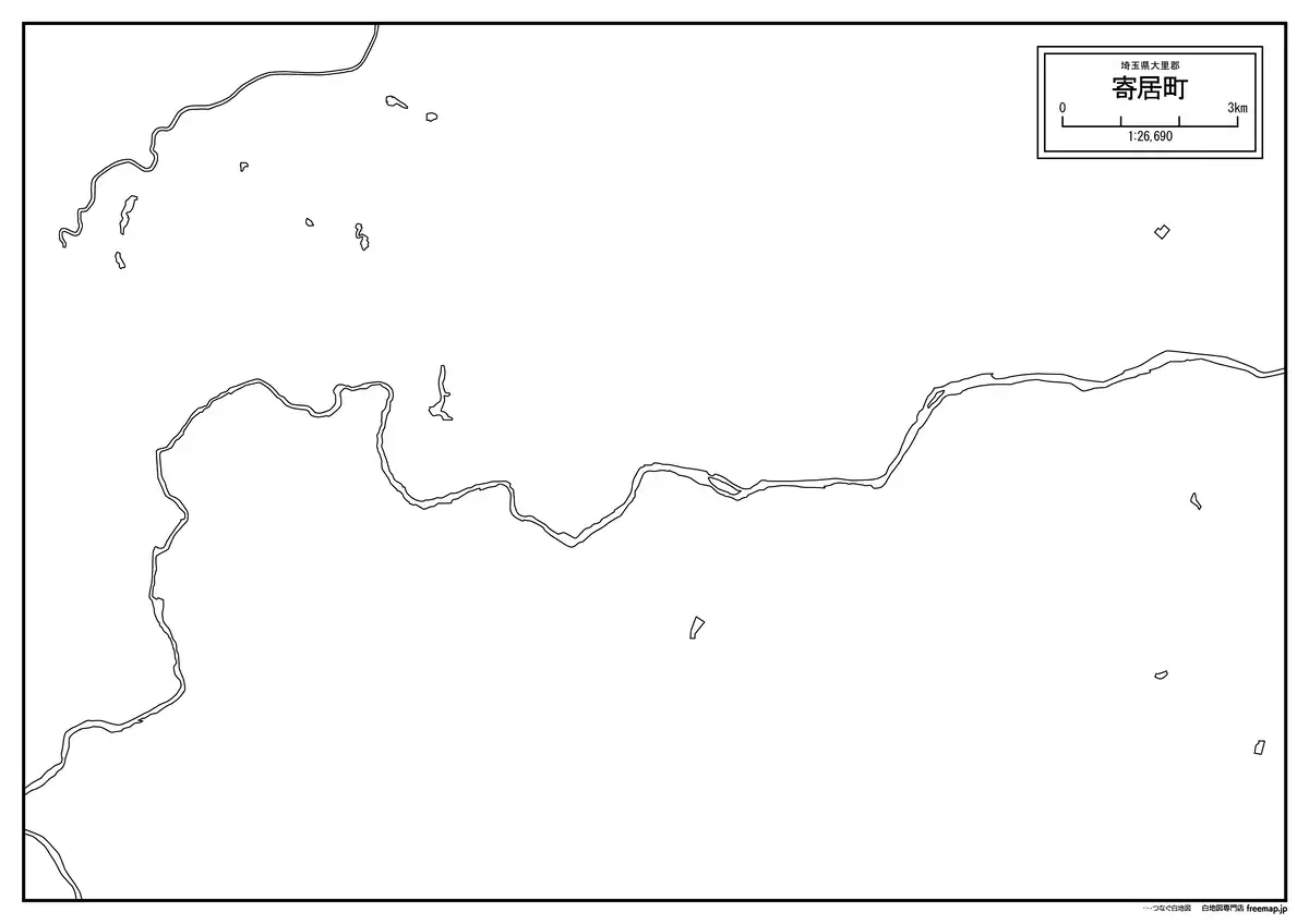 海岸線、川や池のみ記載