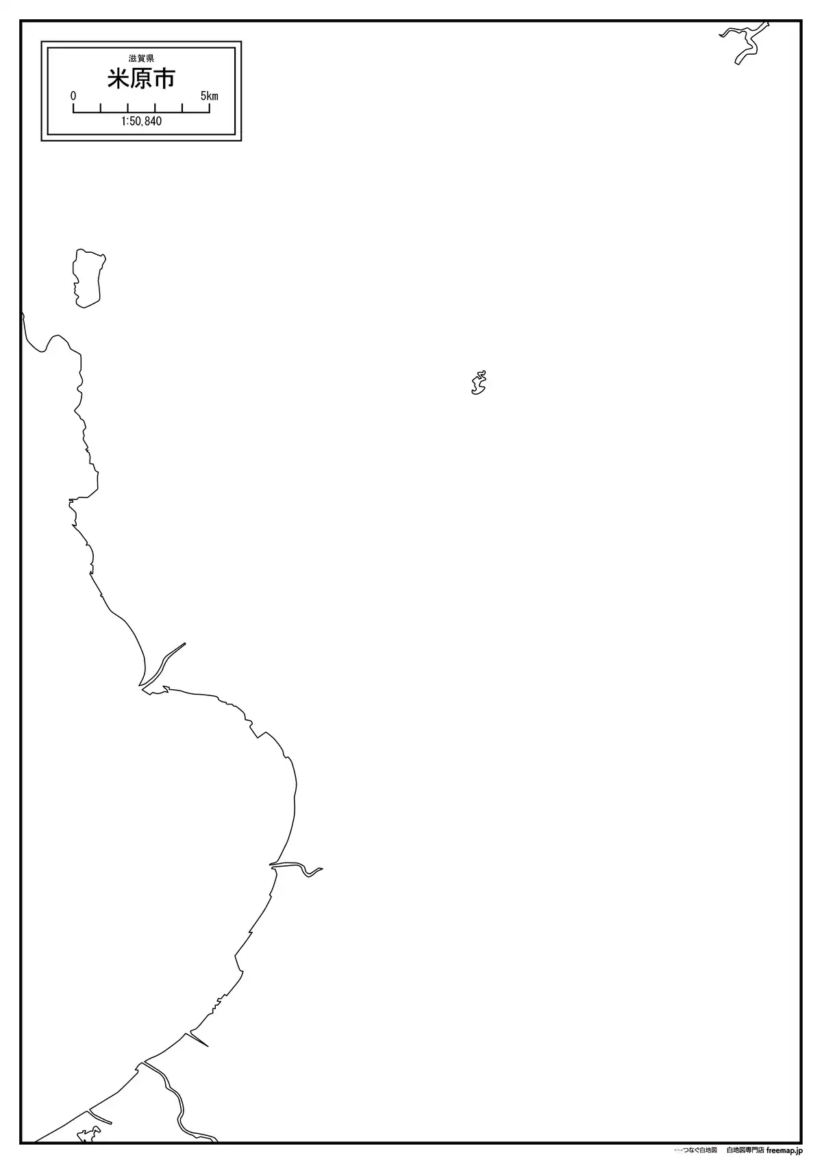 海岸線、川や池のみ記載