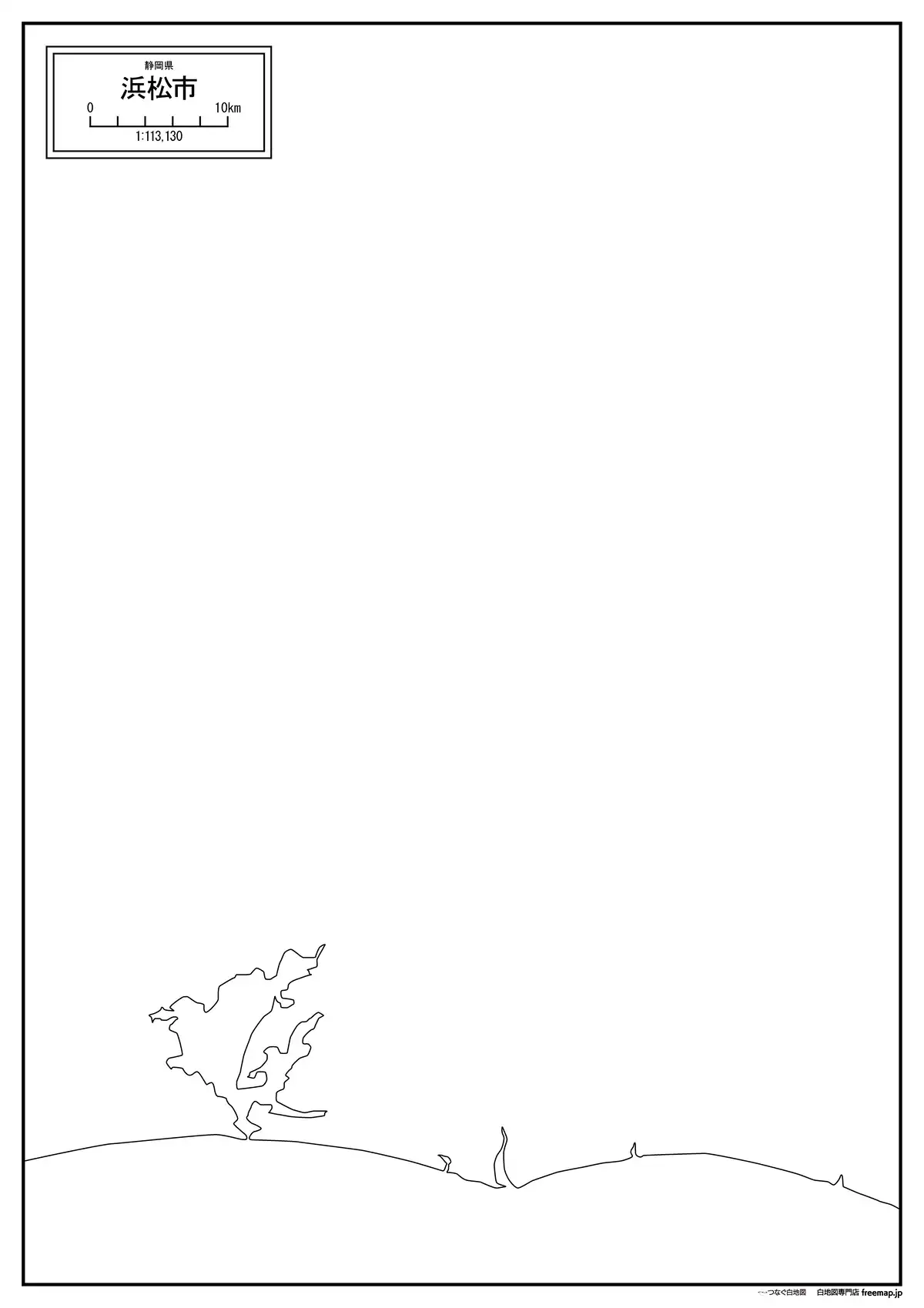 海岸線、川や池のみ記載