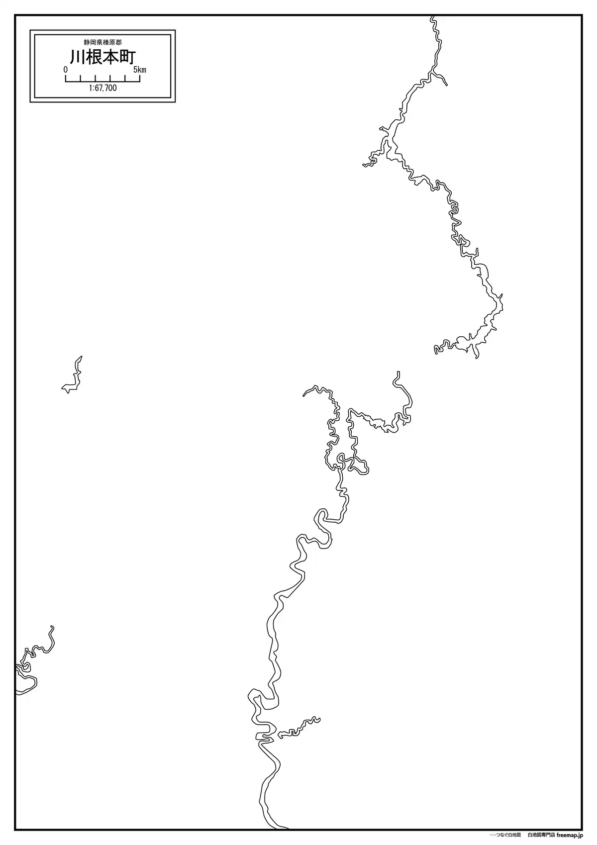 海岸線、川や池のみ記載