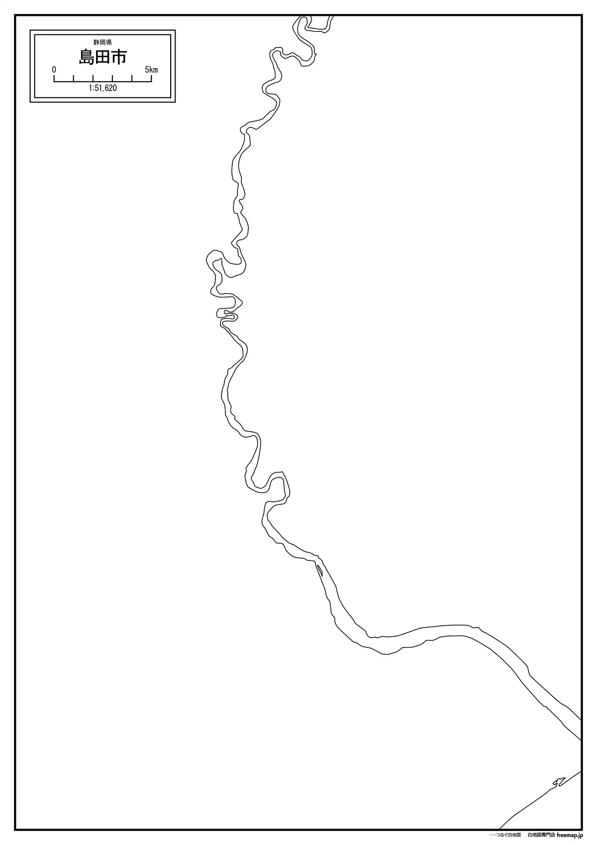 海岸線、川や池のみ記載