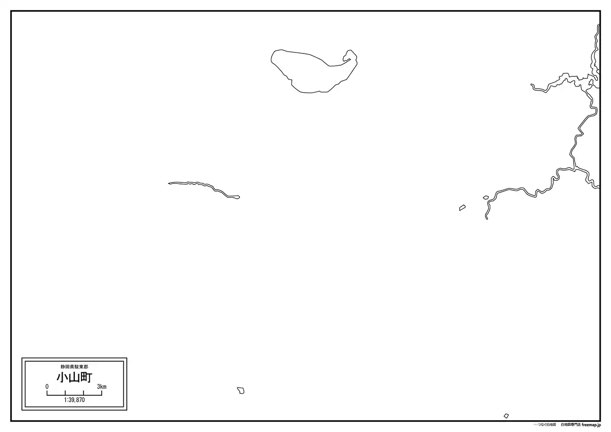 海岸線、川や池のみ記載