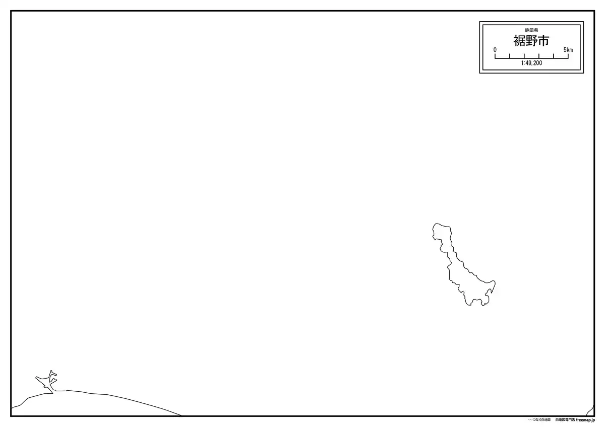 海岸線、川や池のみ記載