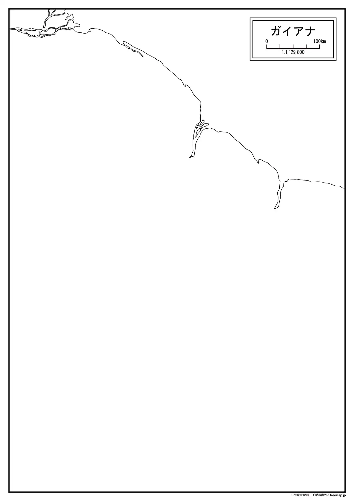 海岸線や川・池のみ記載