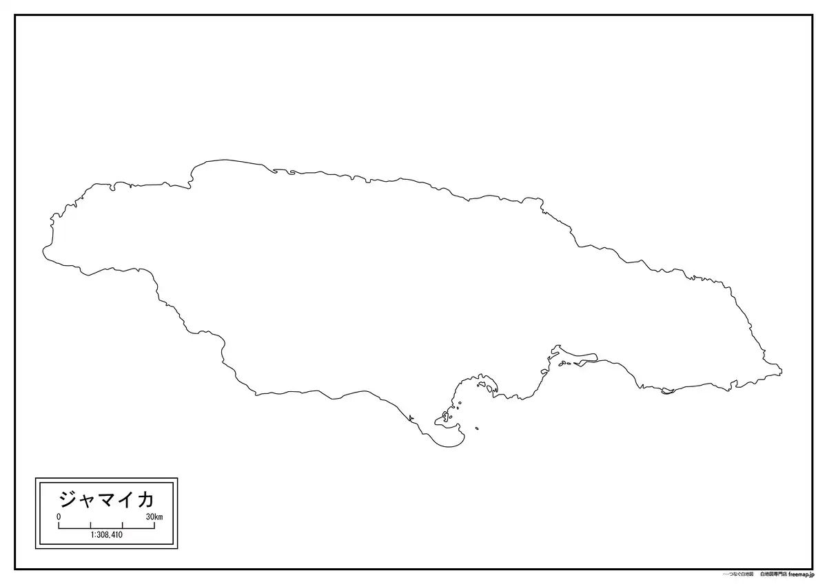 海岸線や川・池のみ記載