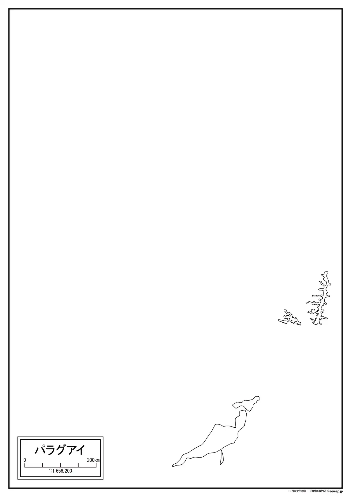 海岸線や川・池のみ記載