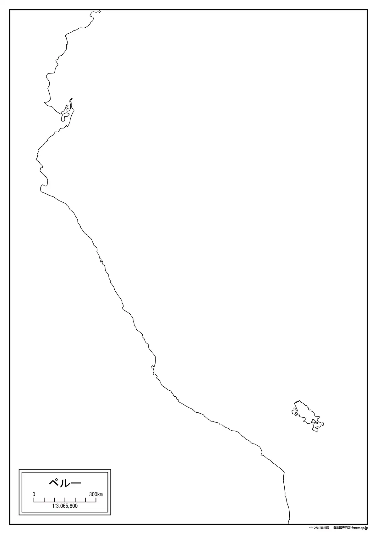 海岸線や川・池のみ記載