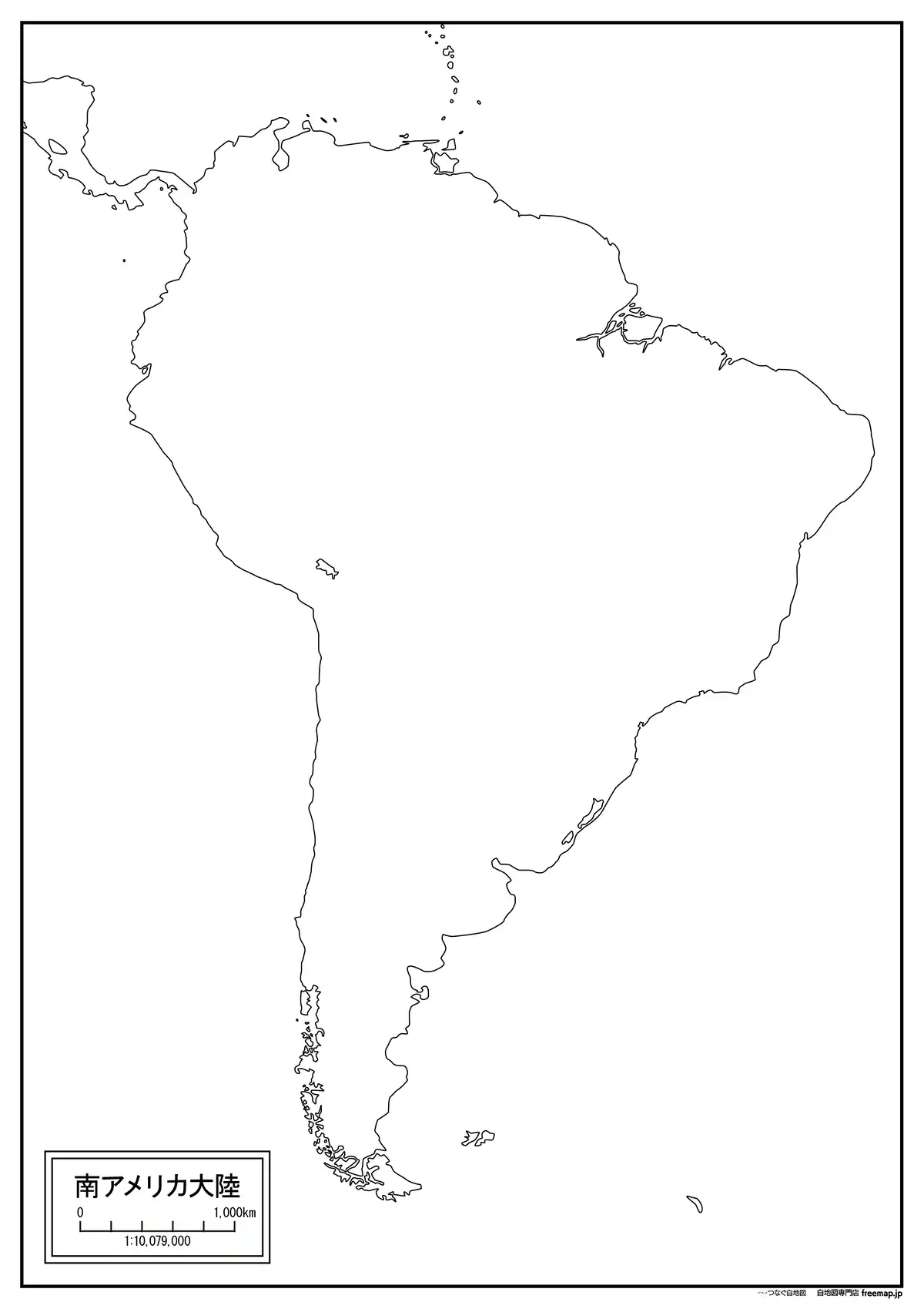 海岸線や川・池のみ記載