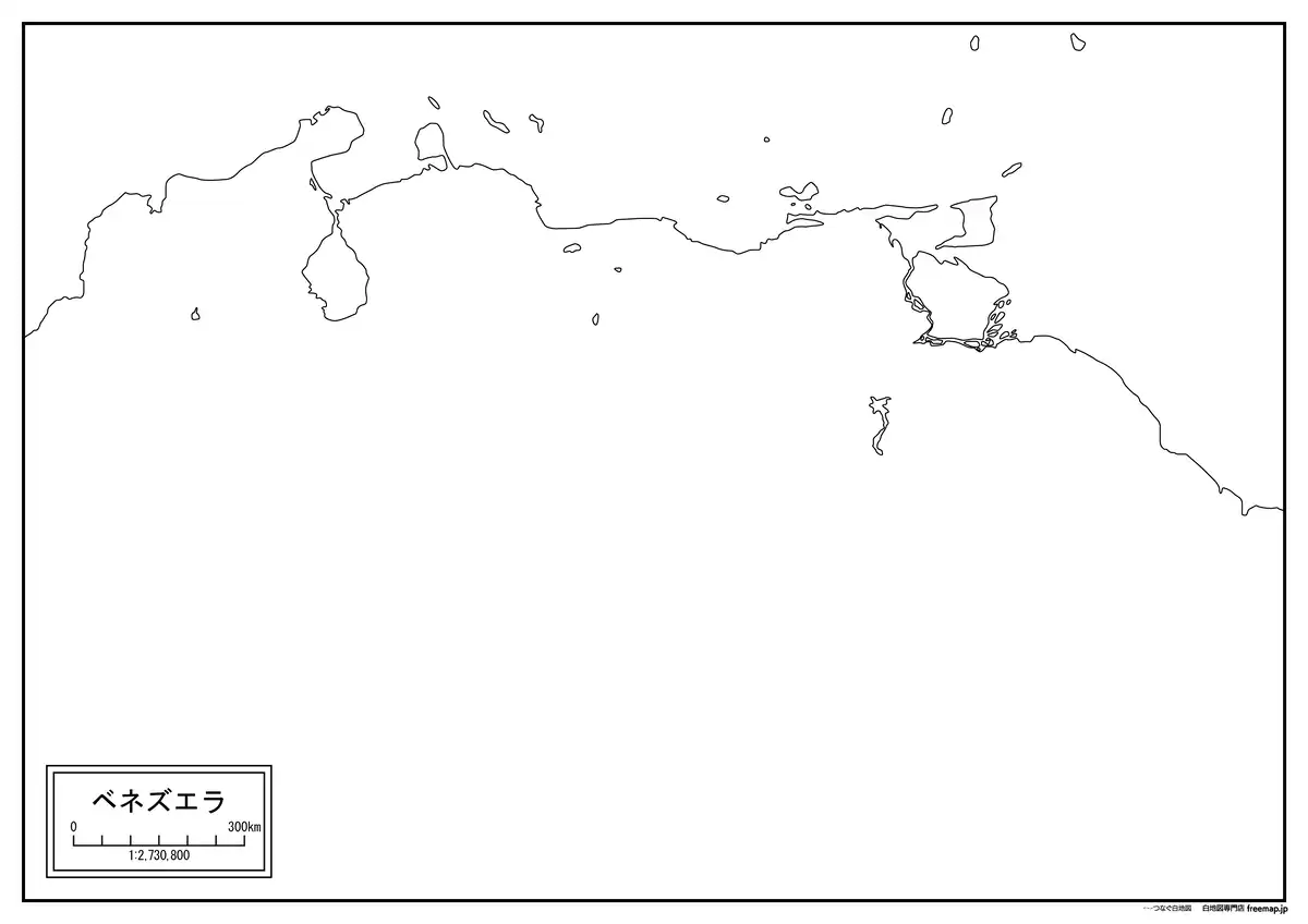 海岸線や川・池のみ記載