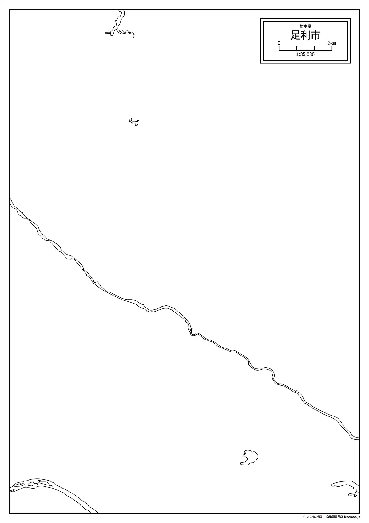 海岸線、川や池のみ記載