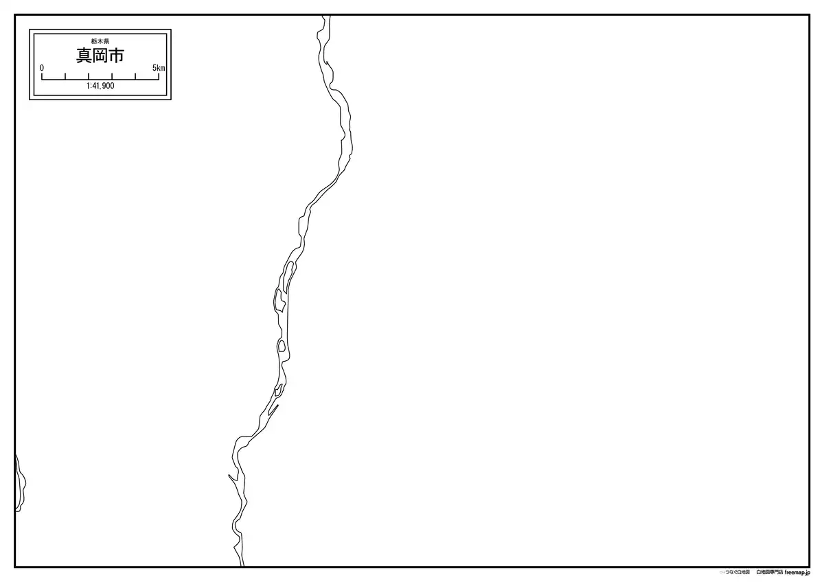 海岸線、川や池のみ記載