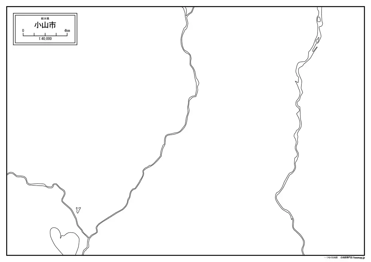 海岸線、川や池のみ記載