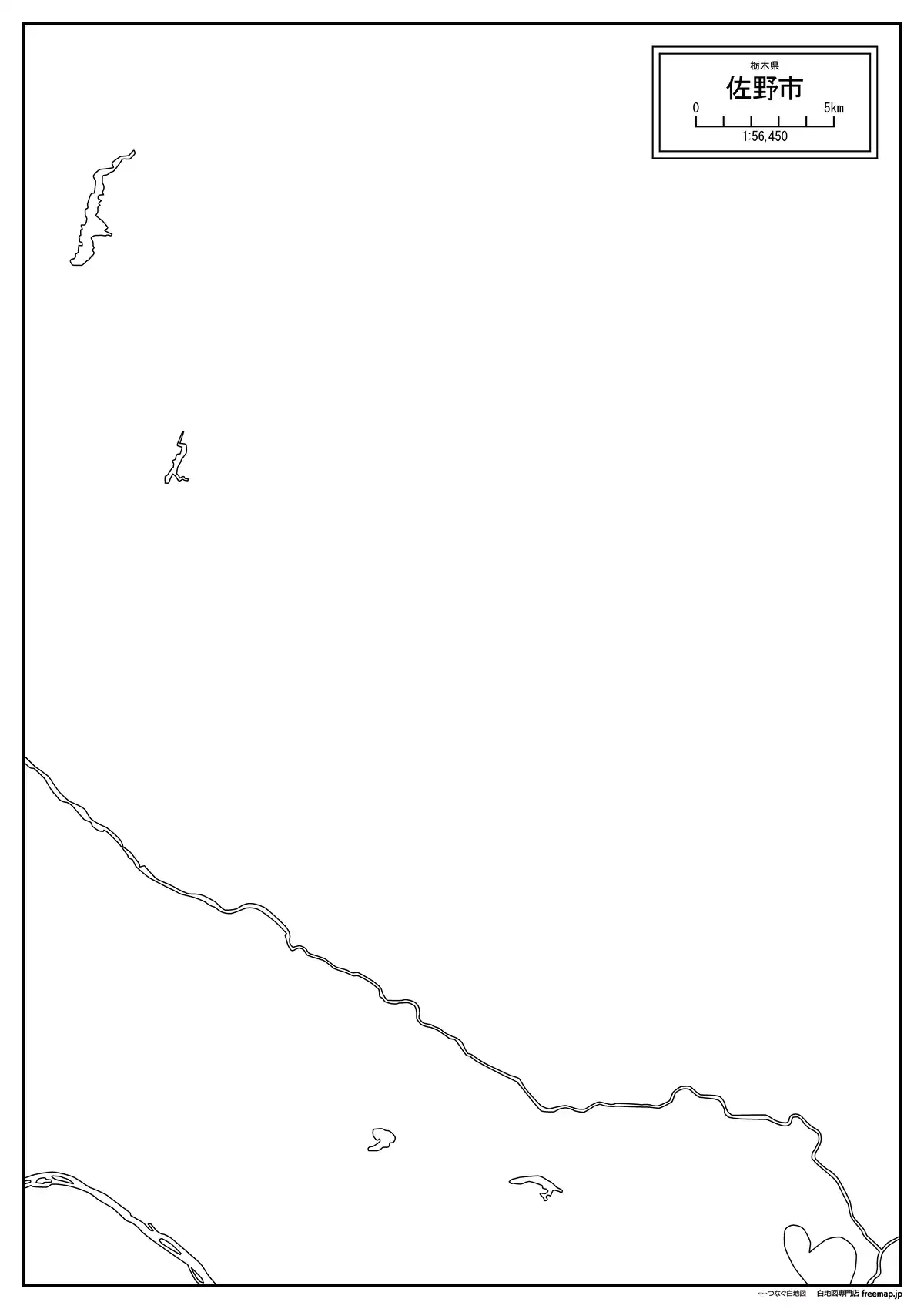 海岸線、川や池のみ記載