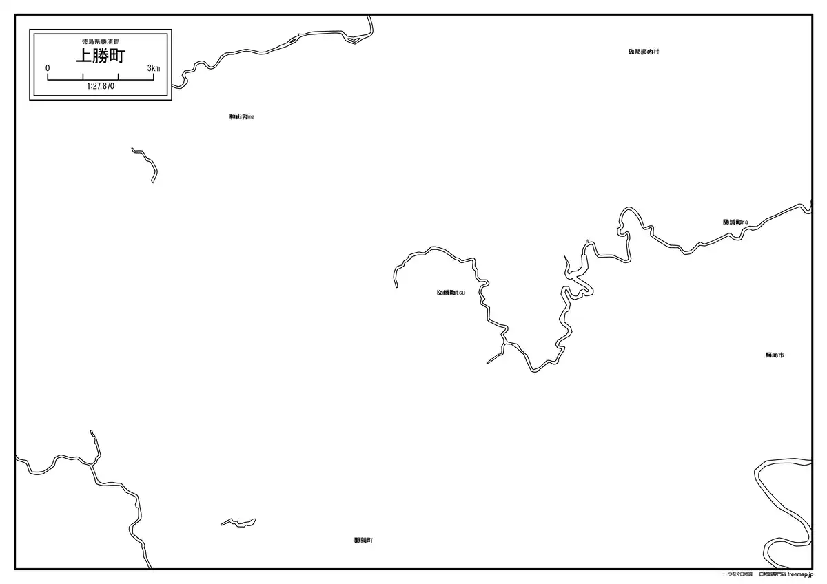 海岸線、川や池のみ記載