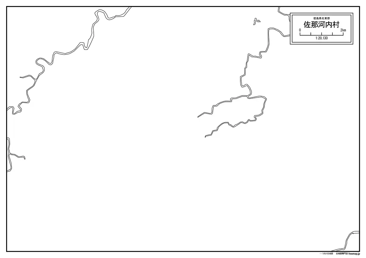 海岸線、川や池のみ記載