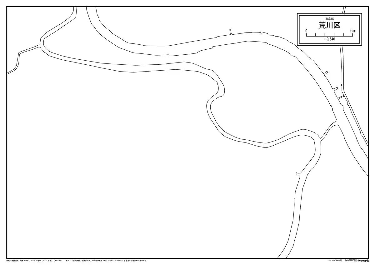海岸線、川や池のみ記載