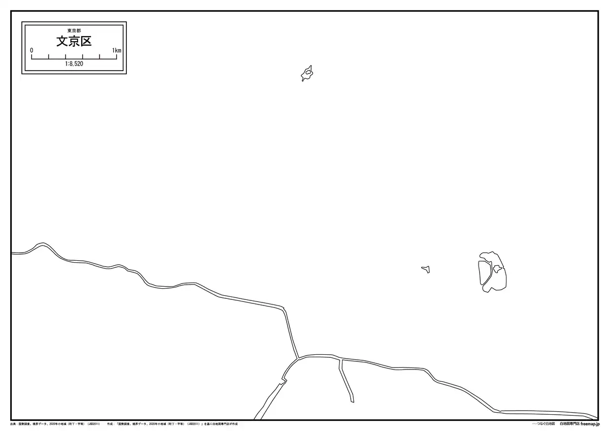海岸線、川や池のみ記載