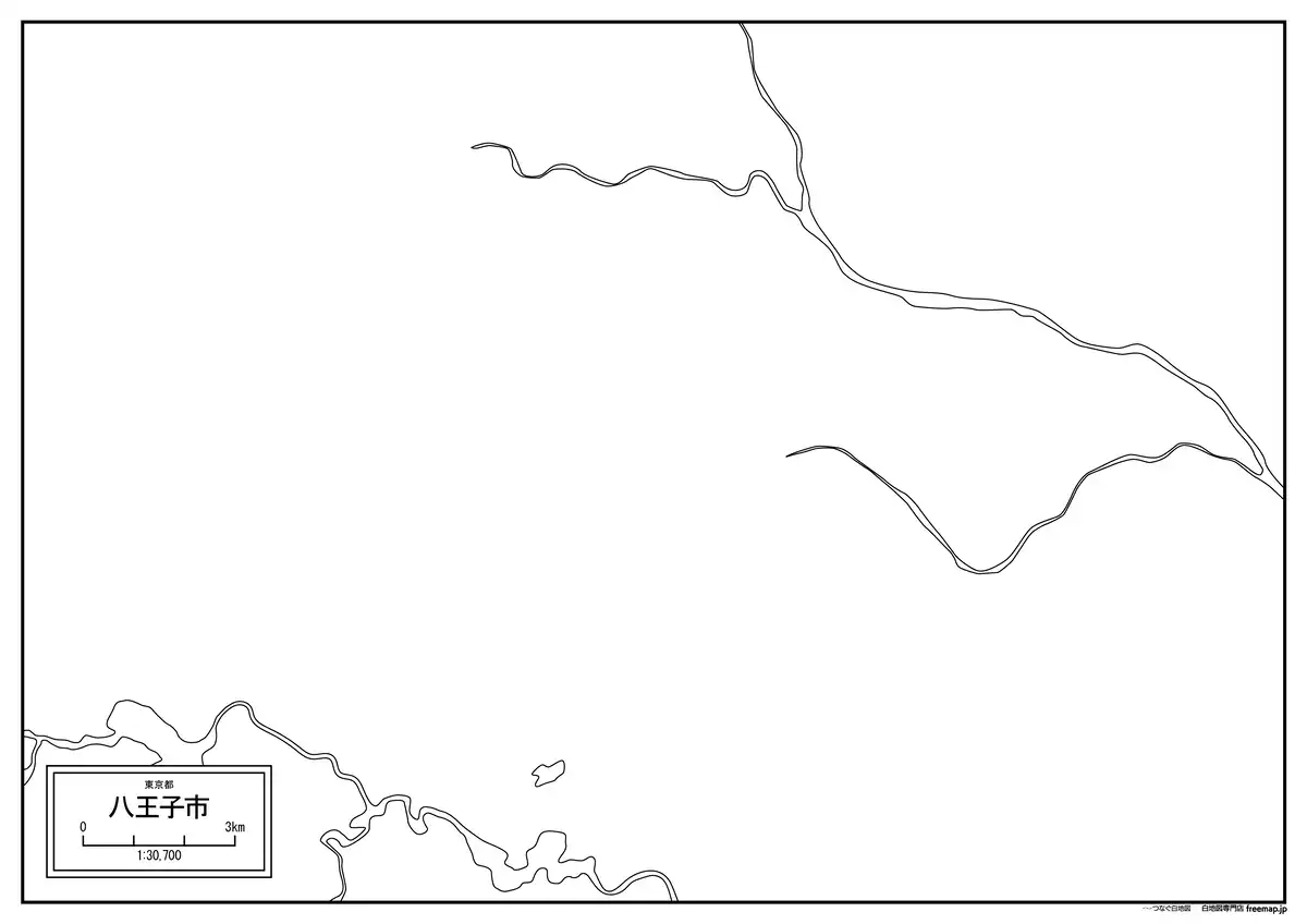 海岸線、川や池のみ記載