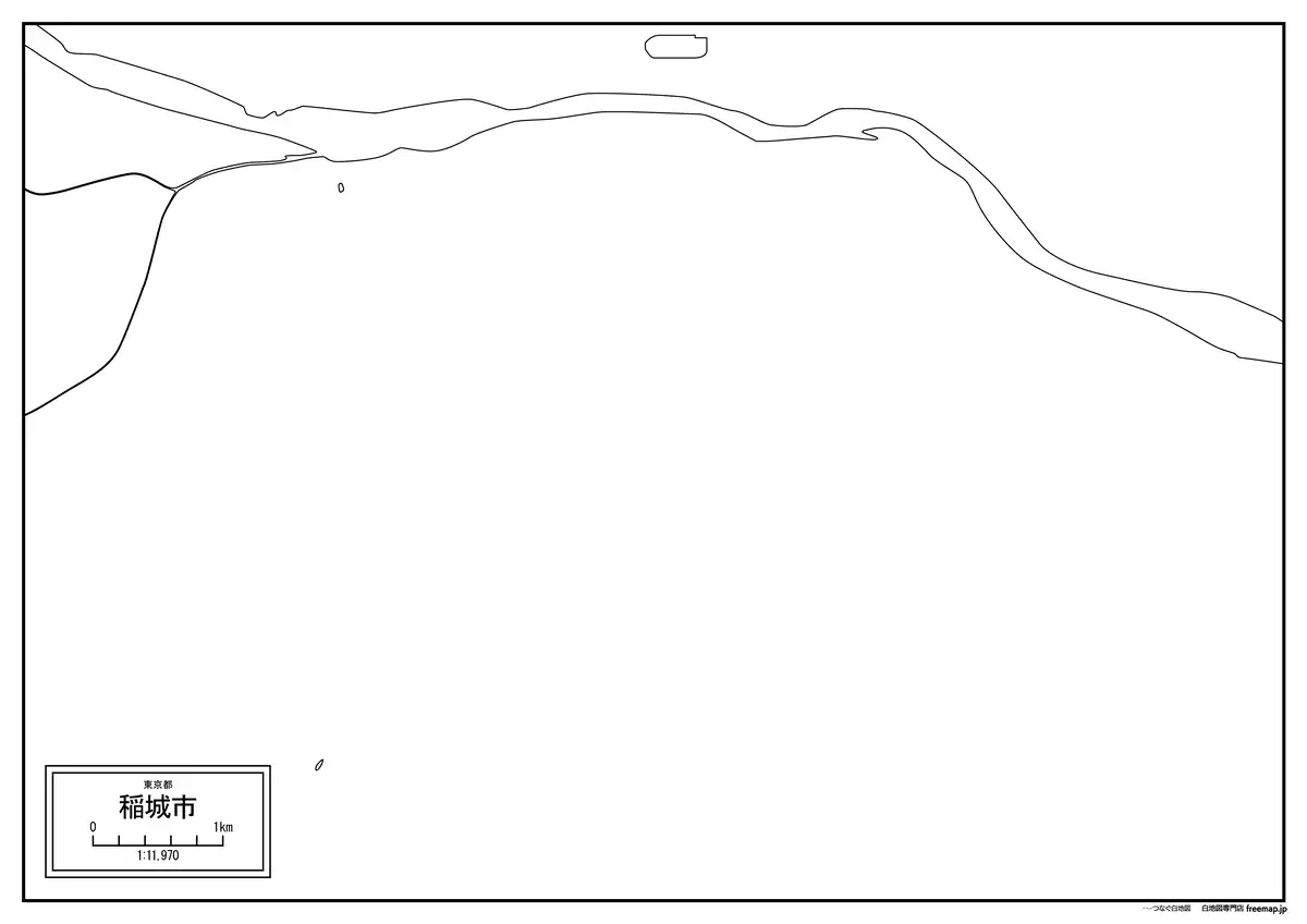 海岸線、川や池のみ記載