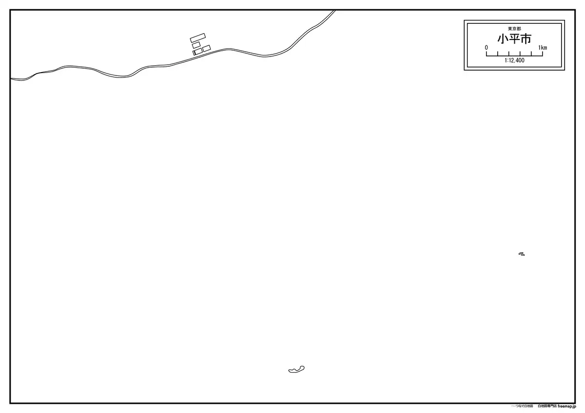 海岸線、川や池のみ記載