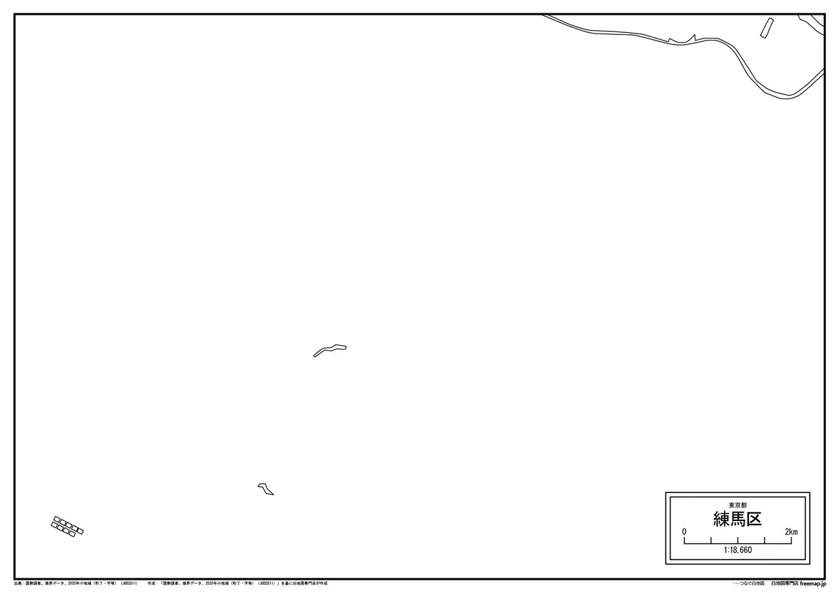海岸線、川や池のみ記載