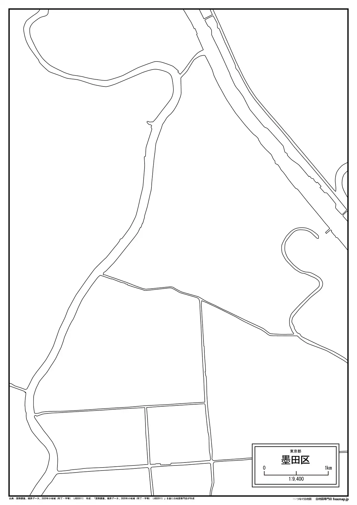 海岸線、川や池のみ記載