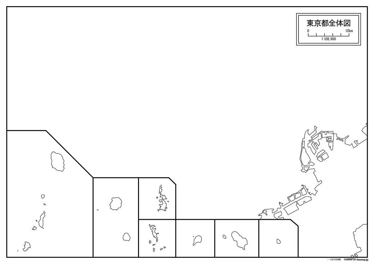 海岸線、川や池のみ記載