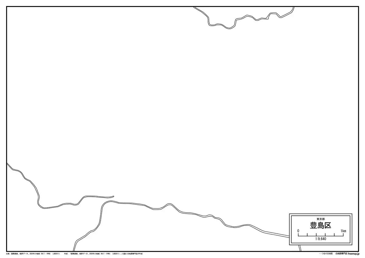 海岸線、川や池のみ記載