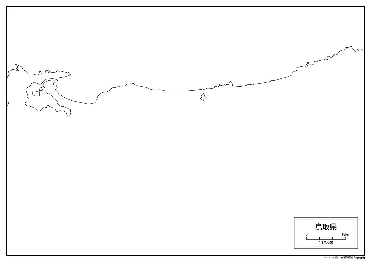 海岸線、川や池のみ記載