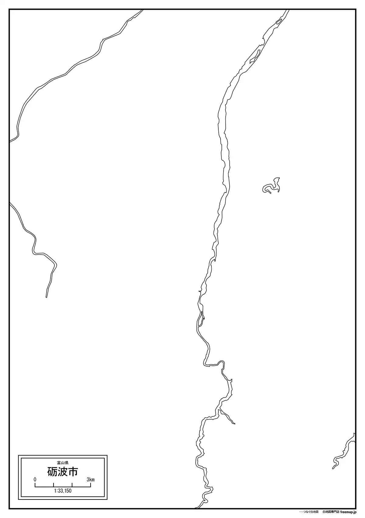海岸線、川や池のみ記載