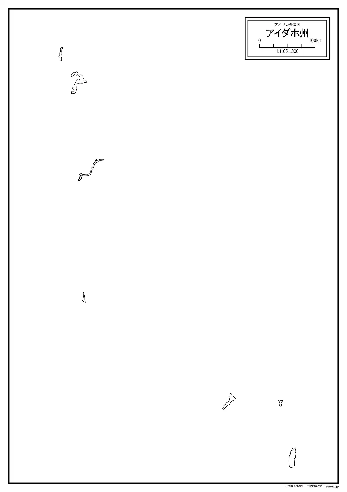 海岸線、川や池のみ記載