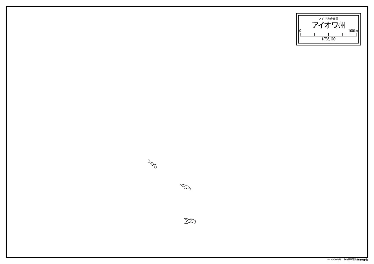 海岸線、川や池のみ記載
