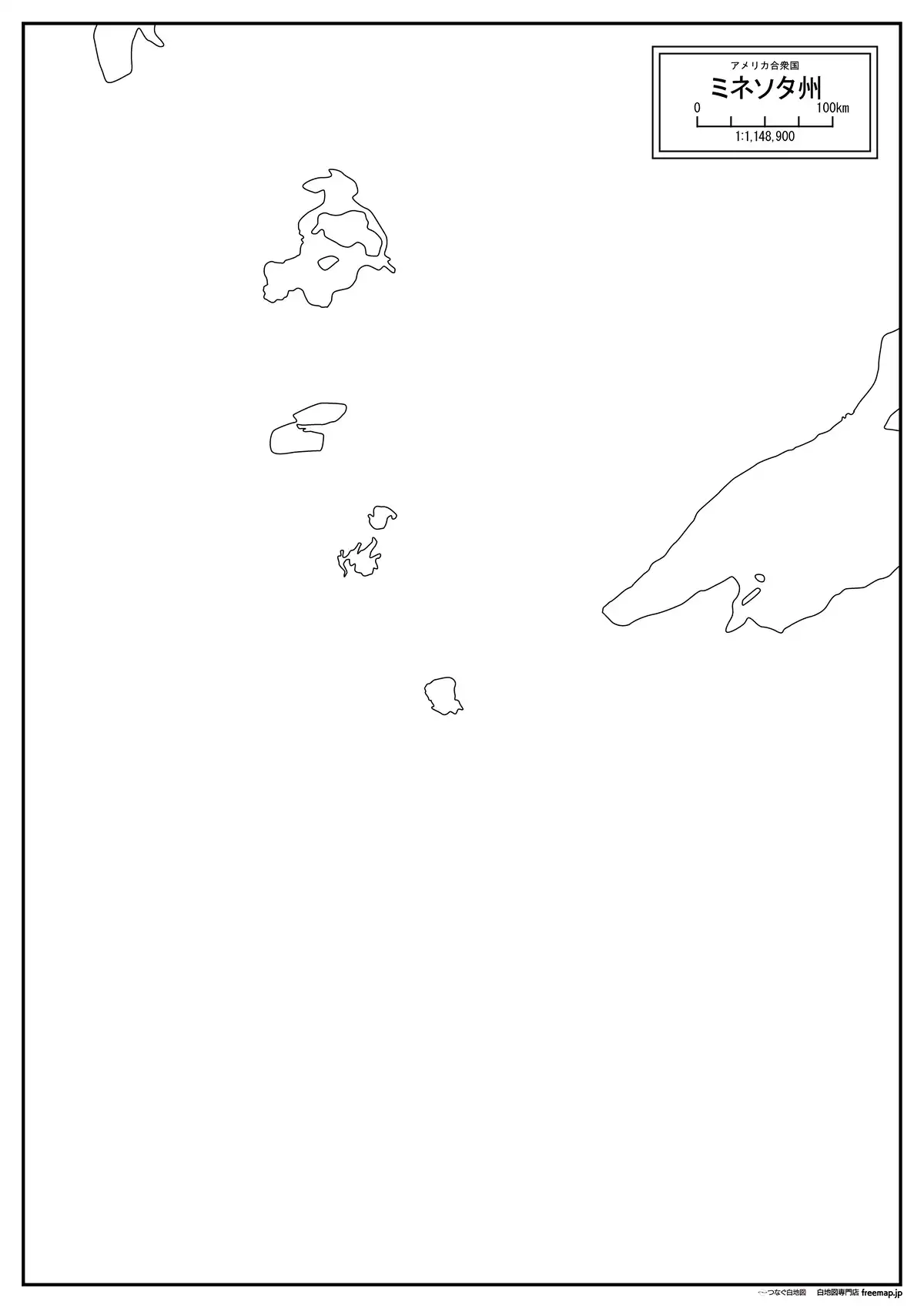 海岸線、川や池のみ記載