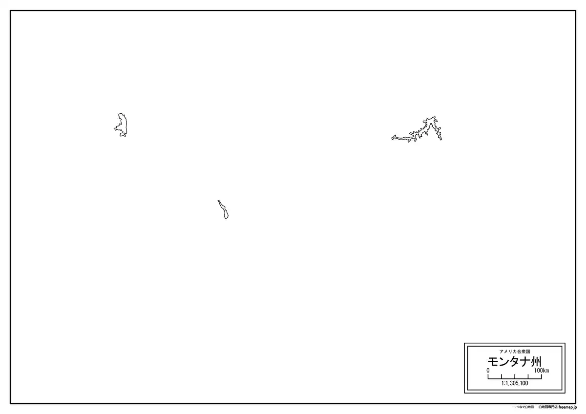 海岸線、川や池のみ記載