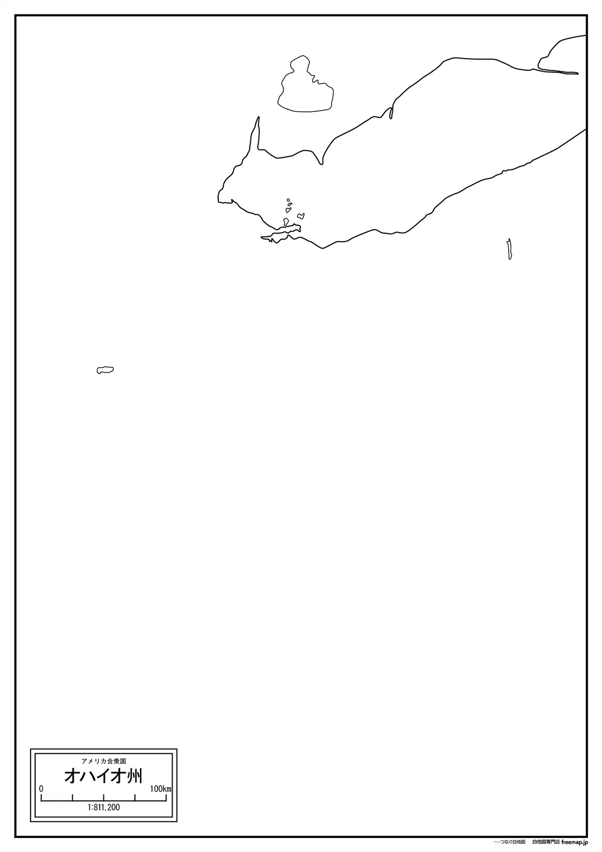 海岸線、川や池のみ記載