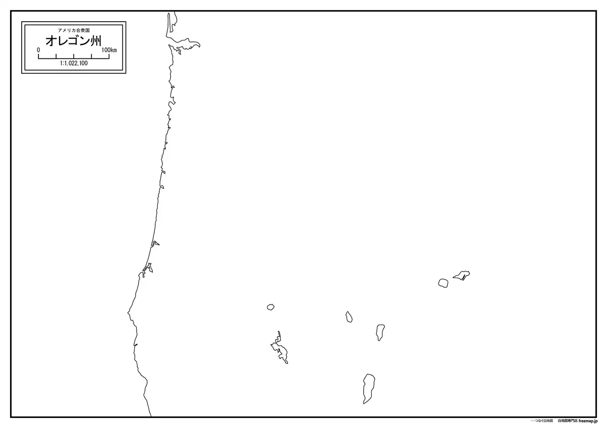 海岸線、川や池のみ記載