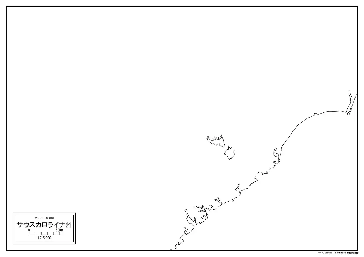 海岸線、川や池のみ記載