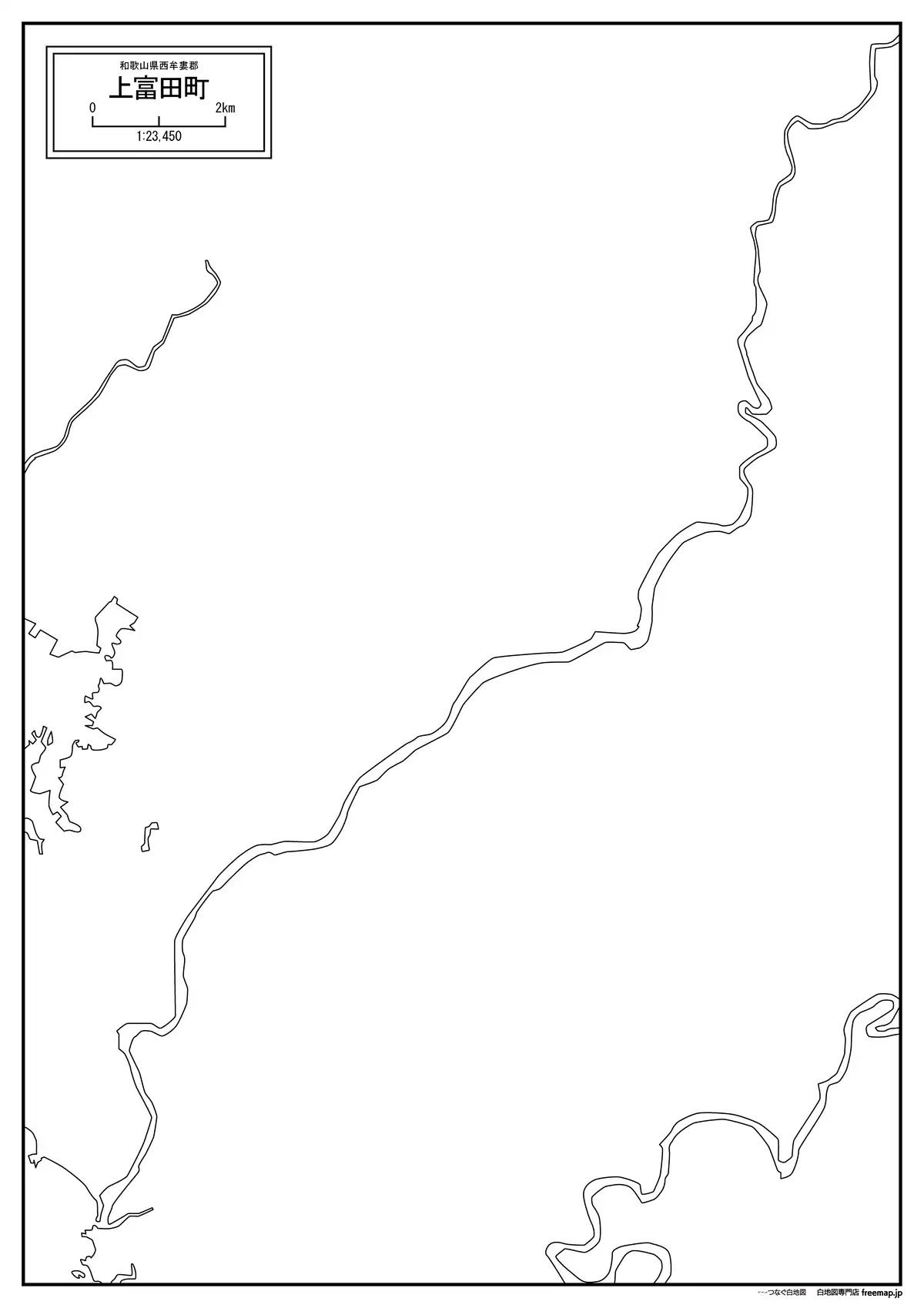 海岸線、川や池のみ記載