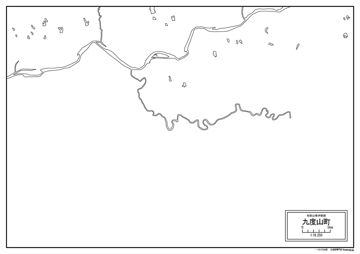 海岸線、川や池のみ記載