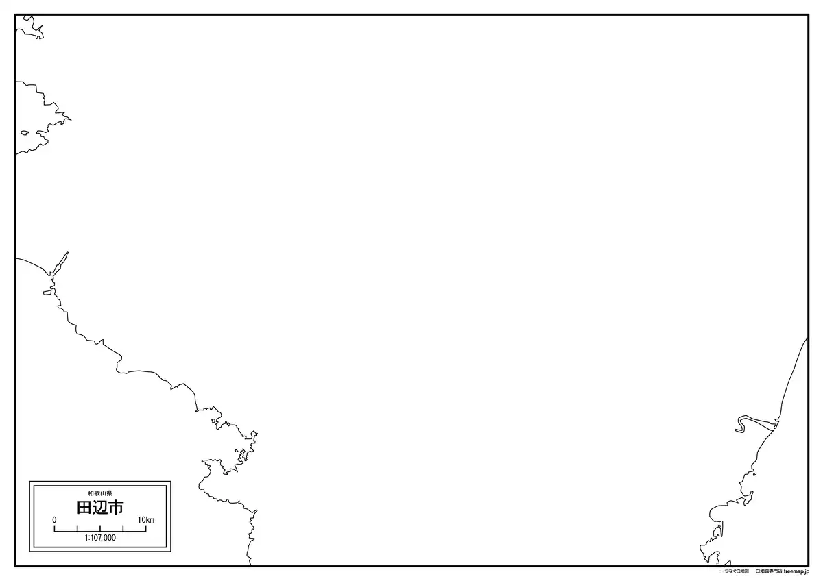 海岸線、川や池のみ記載