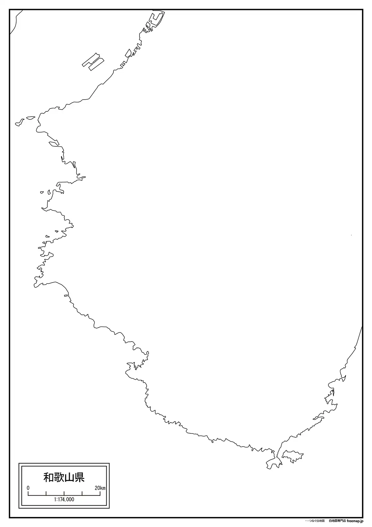 海岸線、川や池のみ記載