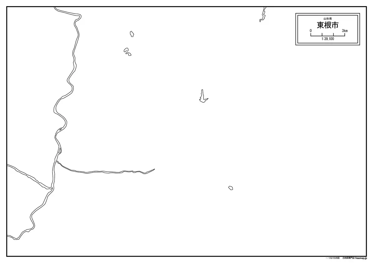 海岸線、川や池のみ記載