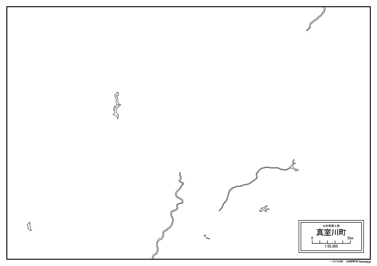 海岸線、川や池のみ記載