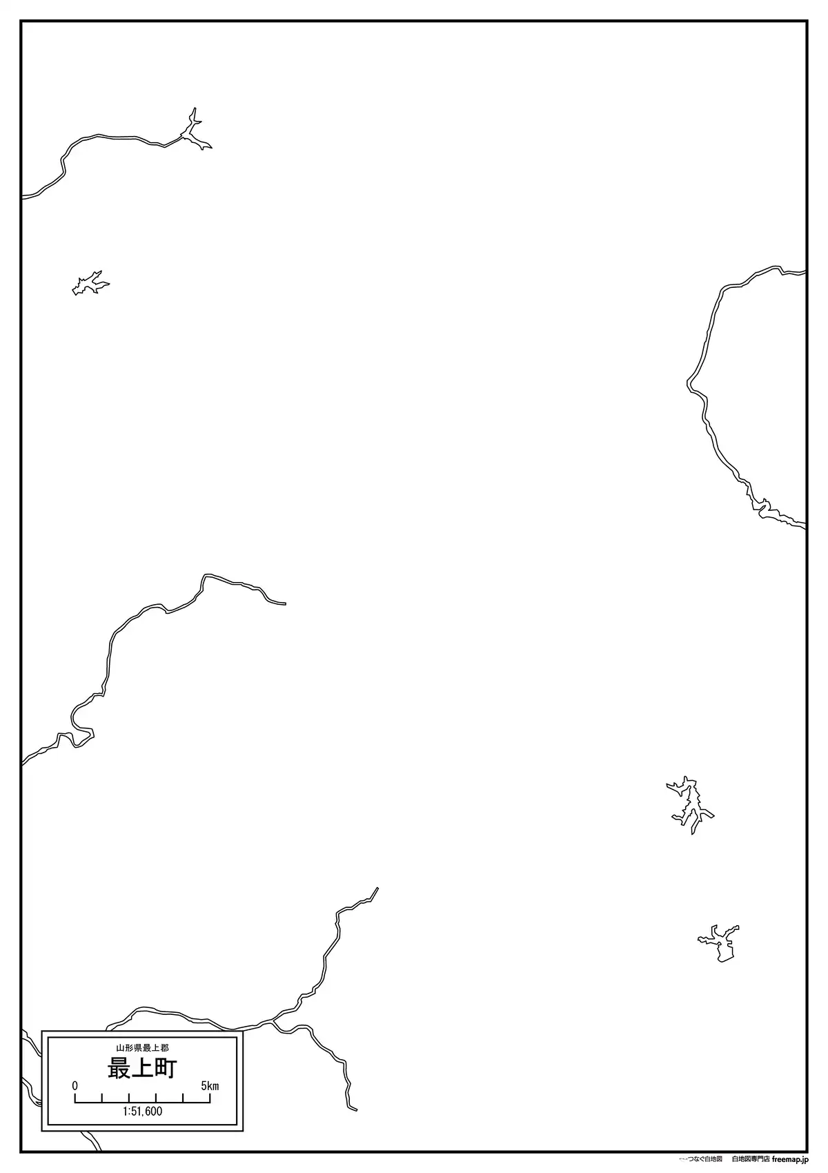 海岸線、川や池のみ記載